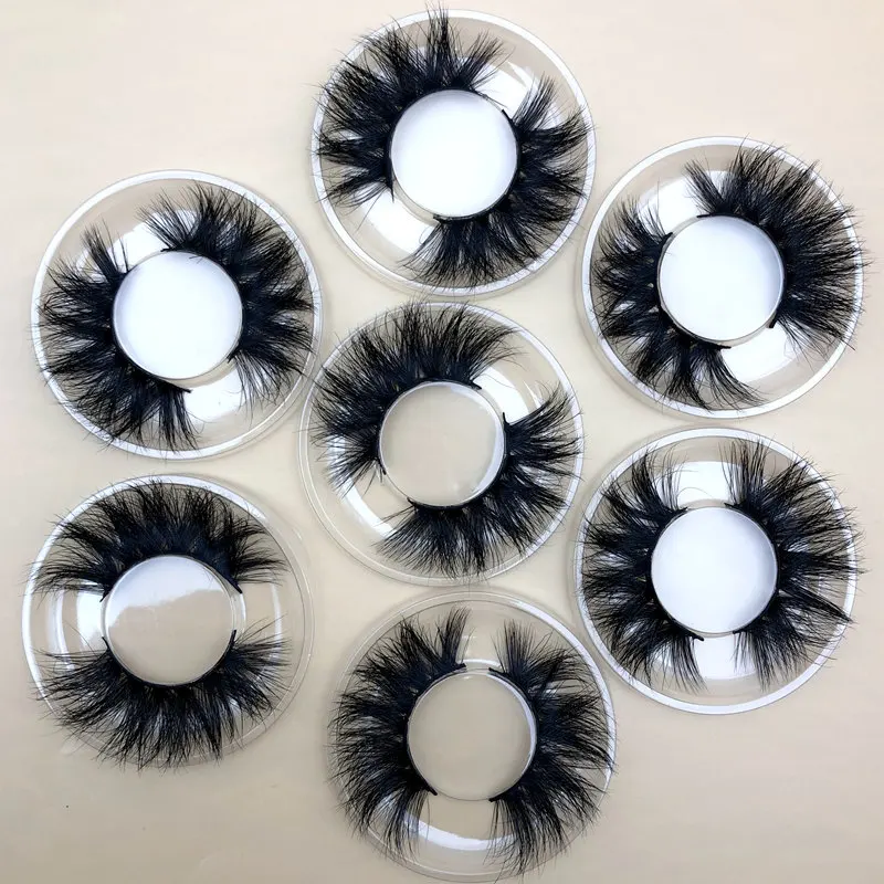 Mikiwi Free Logo 50 pairs 20mm 5D Mink Lashes Wholesale Dramatic Mink Lashes Bulk Custom Private label Fluffy lashes