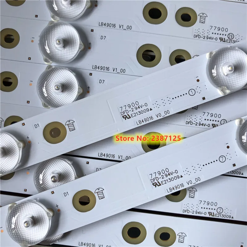 LED Strip for GJ-2K16-490-D712-P5-L/R 210BZ06DR43535K04D 49PFF5701 49PUS7272 49PUS6262  49PUS6201 49PUS6501 TPT490U2-eqyshm.