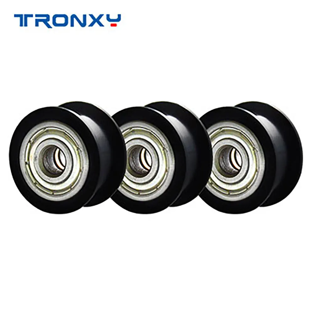 Tronxy 3D Printer Parts Pulley Wheel Plastic Profile Rail I-Wheels Pulley for 3D Printers Accessories 5PCS/Lot