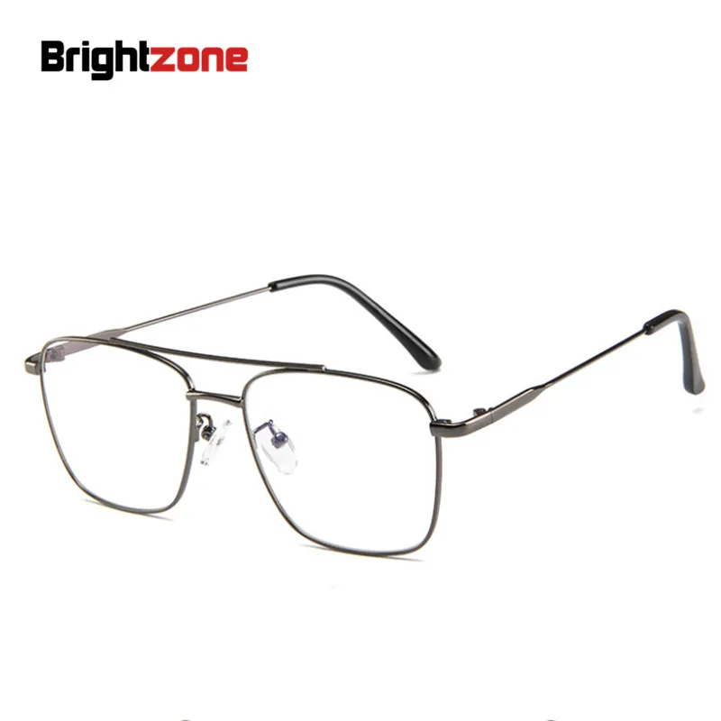 

2023 New Metal Pilot Two Bridge Prescription Glasses Spectacle Frame Oculos De Grau Brillen Eyeglasses Frames Men Ukraine Points