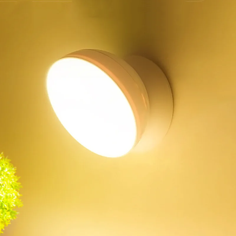 Luz de inducción inteligente del cuerpo humano, luz LED nocturna creativa para el hogar, cableado libre, gabinete magnético, escalera, luz de pared de entrada