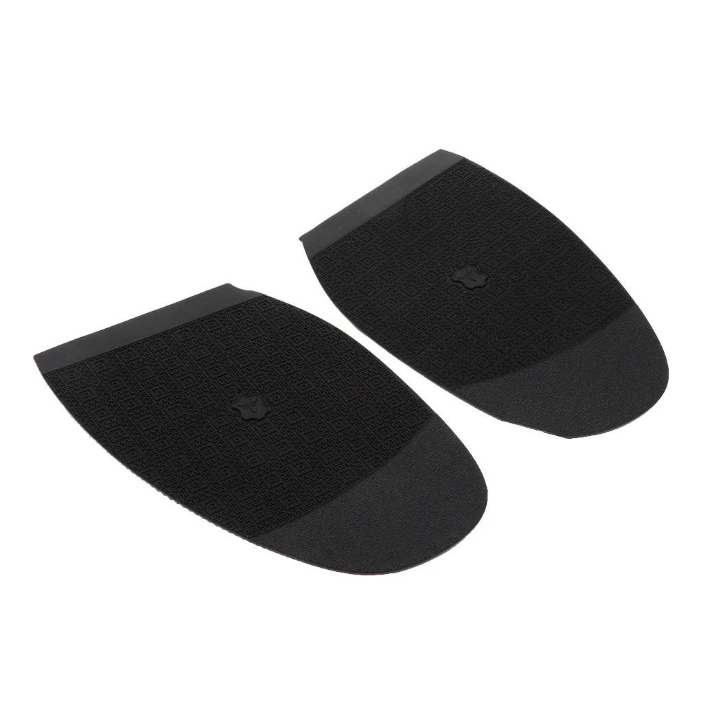 1 Pair Half Soles Non Skid Shoe Repair Supplies Pad Heel Protector Black