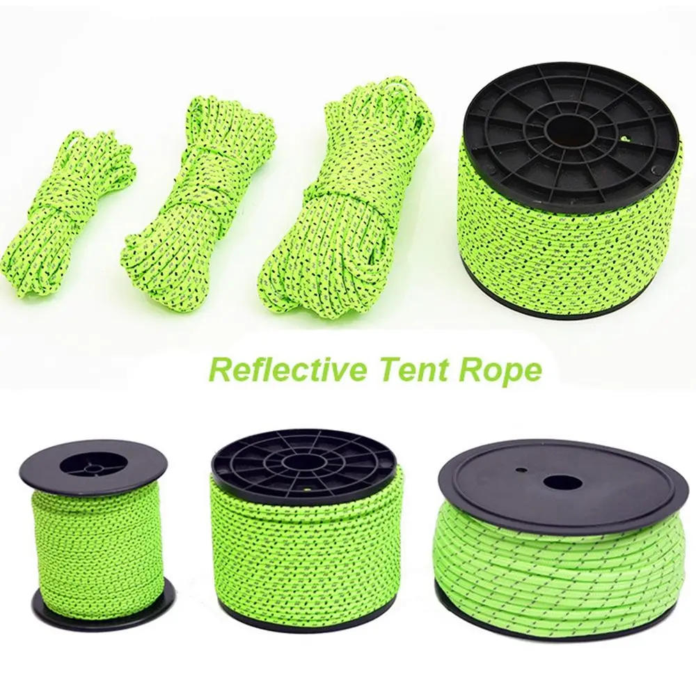 Nylon Reflective Camping Hiking Parts Tent Rope Tents Line Cord Rescue Ropes Umbrella Paracord