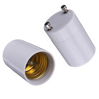 200pcs GU24 to E26 E27 Lamp Holder Base Bulb Socket Adapter Fireproof Material LED Light Adapter Converter Wholesale