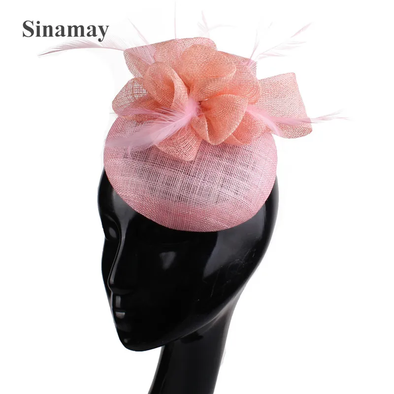 

Elegant New Ladies Hair Accessories Fascinators Black Hats Bridal Wedding Party Kenducky Cocktail Headwear With Headband Hairpin