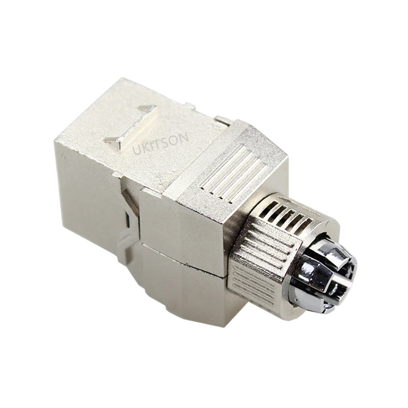 CAT8 RJ45 Insert Keystone Jack Socket CAT.8 LAN Zinc Alloy Connector For 40Gbps Super Speed Ethernet Network Cable