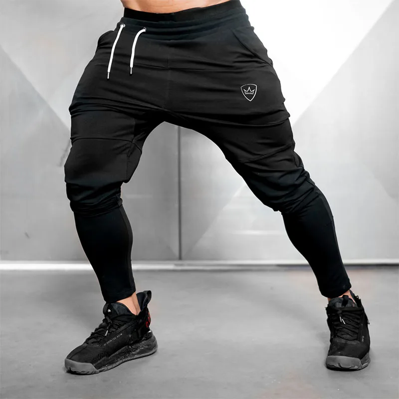 Casual workout gym sweatpants jogging  men\'s casual   fitness cotton track  spring and autumn sportswear