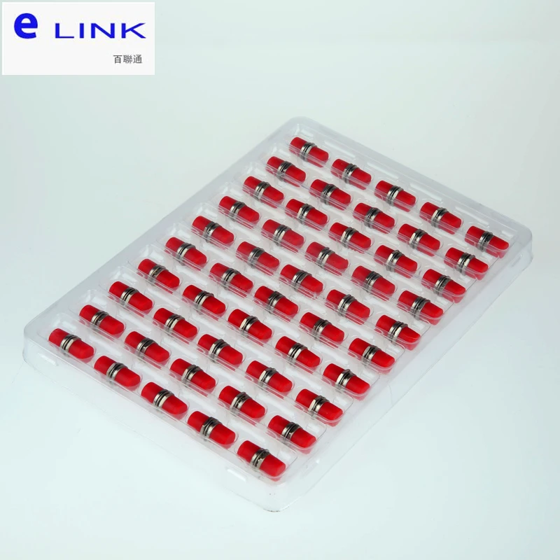 fiber optic adapter FC d SM MM Rectangular square ftth coupler fibra optica connector FCAPC free shipping IL 0.2dB 50pcs