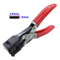 Hand-operated Oval Hole PVC Card Slot Puncher 3*13mm Punch Plier Punching Forceps Manual