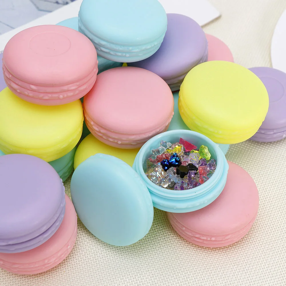 3pieces/lot Portable Candy Color Mini Macarons Storage Box Mini Gift Package Box For Small Items Lovely Jewelry Package Case