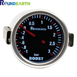 Dragon  Universal 52MM White Backlight Sunglasses Auto Car Turbine Turbo Boost Gauge -1~3 Bar Meter Free Shipping