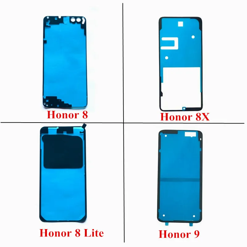 1x Back Battery Cover Door sticker Adhesive glue tape For Huawei Honor 8x 9 9x 10 9 8 Lite