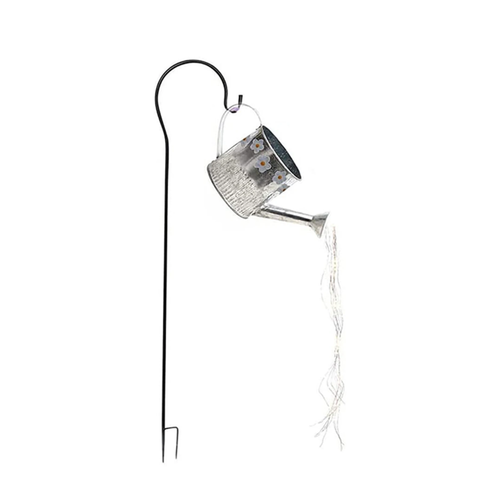 Lampu Kaleng Penyiraman Taman Ornamen Bercahaya Besi Tempa Retro untuk Lampu Liontin Dekorasi Teras Halaman Luar Ruangan Lampu Dalam Ruangan