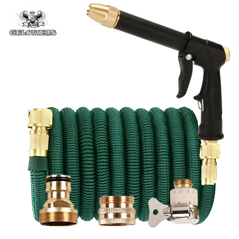 

Multifunctional telescopic hose, garden hose, high pressure car wash hose, high pressure car wash water gun pet bath tool