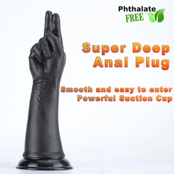 Anal Toys 35cm Fisting Dildo Anal Plug Suction Big Hand Anal Stuffed Butt Plug Large Penis Fist Masturbate Sex Toys Women Men