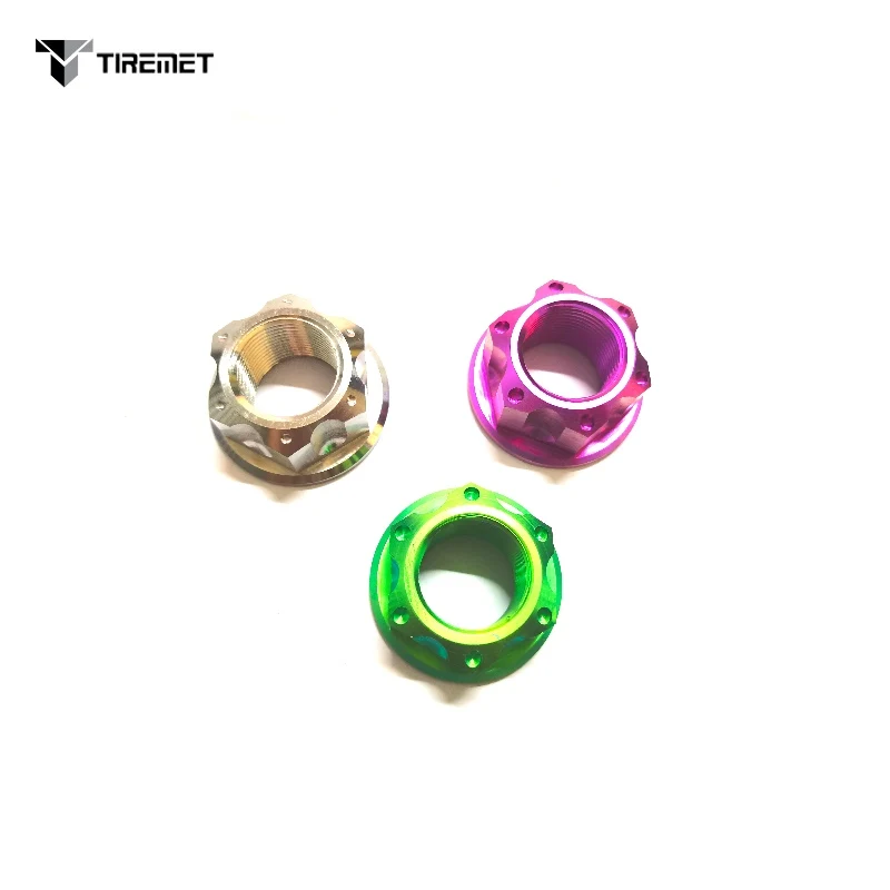 M8 M10 M12 M22*1.5 Titanium Flange Nuts for Motorcycle Rear Wheel Axle KAWASAKI KX250F KX450F HONDA CRF250R CRF 250X 450L 450RWE