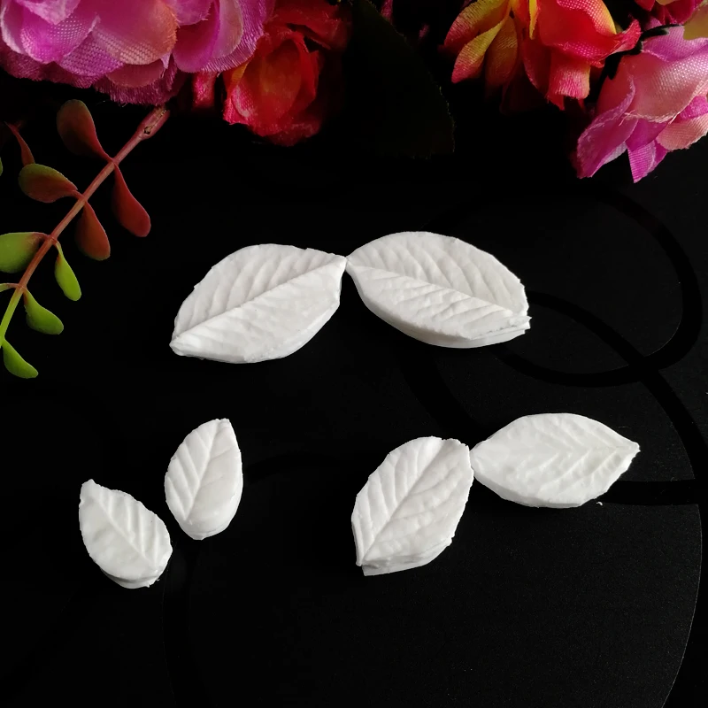 Mini Rose Leaf Petal Flower Veiners Silicone Molds Fondant Sugarcraft Gumpaste Resin Clay Water Paper Cake Decorating ToolsM2470