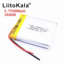 XSL 3.7V 104050 2500mah akumulator litowo-jonowy polimerowe baterie Li Po na lampa na energię słoneczną Bank Radio GPS