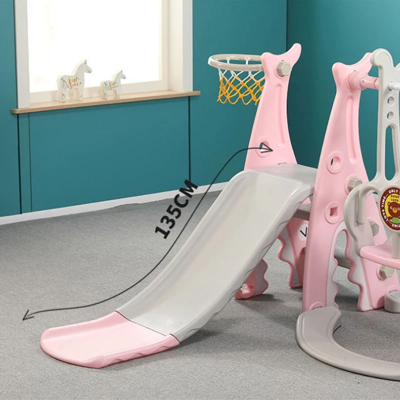 IMBABY Children Slide Swing Chair Combination Baby Basketball Playground Kindergarten Child Baby Favorite Toys+Water Flood Board