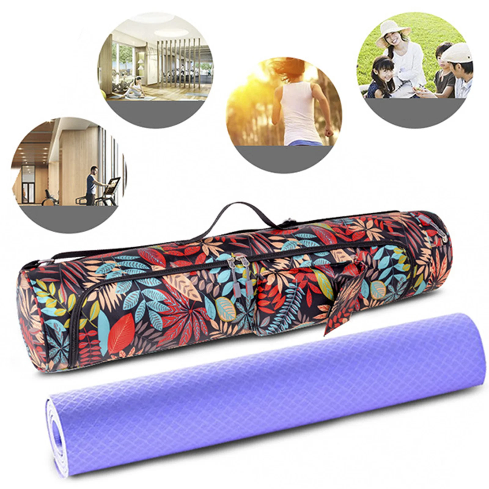 Fitness Pilates Yoga Mat Bag Gym Bags Carry Exercise Bag Large Lightweight