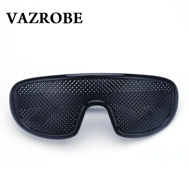 

Vazrobe Pinhole Glasses Black Anti Fatigue Hallow Sunglasses Small Hole Anti Myopia Eyewear High Quality Plastic