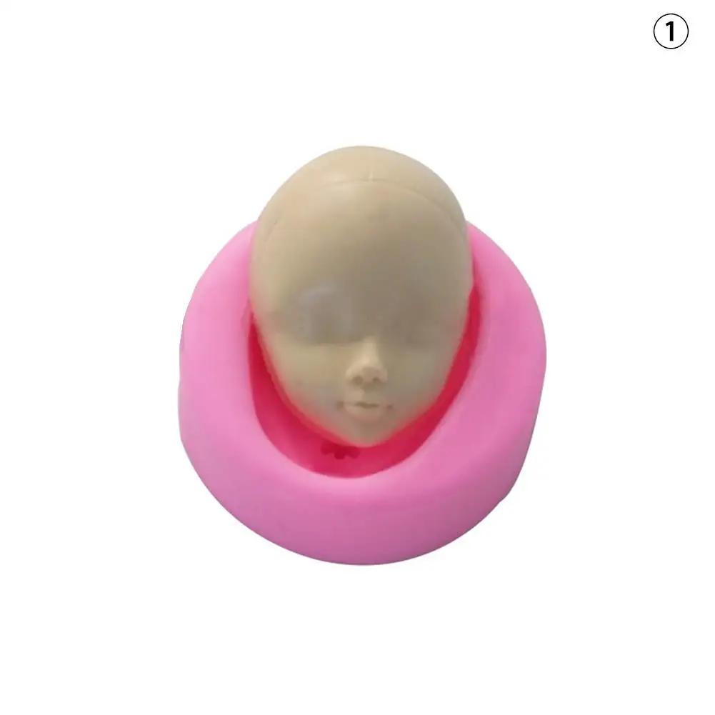 Cute Silicone Mold Baby Face MoldS For Fondant Chocolate Soap Handmade Cake Decorating Kitchen Gadgets Accessories Baking Tools