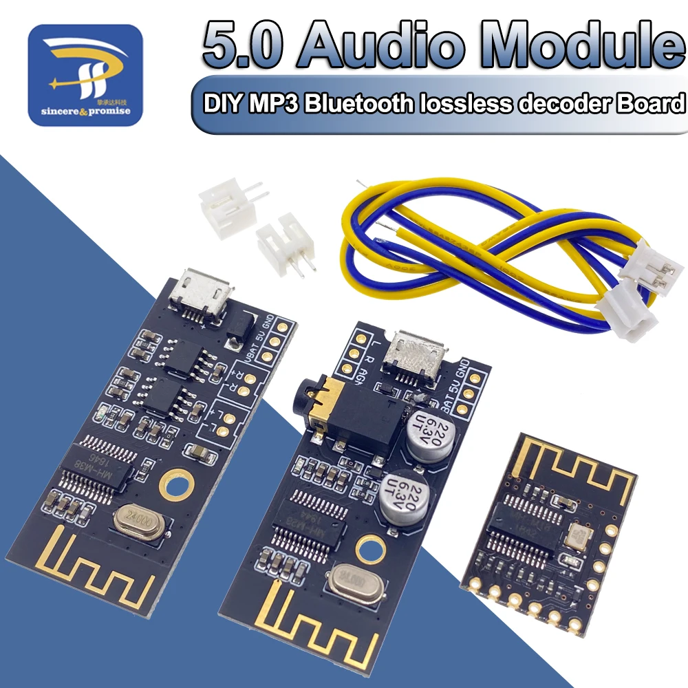 Drahtloses Bluetooth-Audioempfänger-Board-Modul MH-MX8 M18 M28 M38 BLT 20M 4.2 5.0 MP3 Verlustfreier Decoder Stereo Elektronisches DIY-Kit – Detail 2