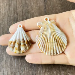 JunKang 2 Styles Acrylic Material Pattern Shell Necklace Pendant DIY Jewelry Connector Production Matching Supplies Accessories