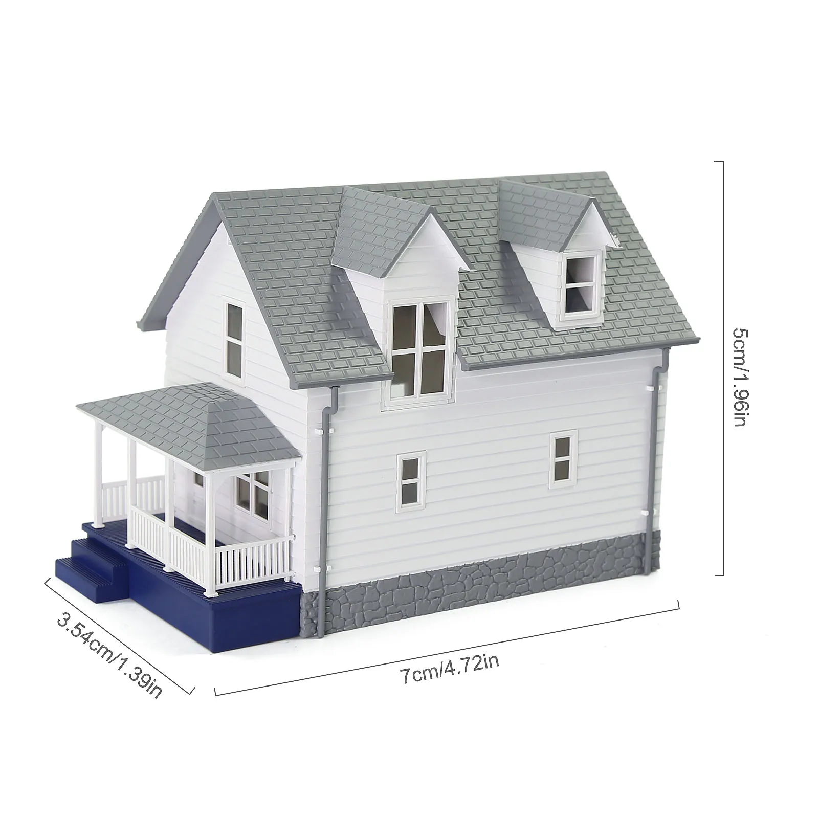 Evemodel One Unit N Scale 1:160 Model Village Farm House Assembled Model Architectural Building Layout JZN01