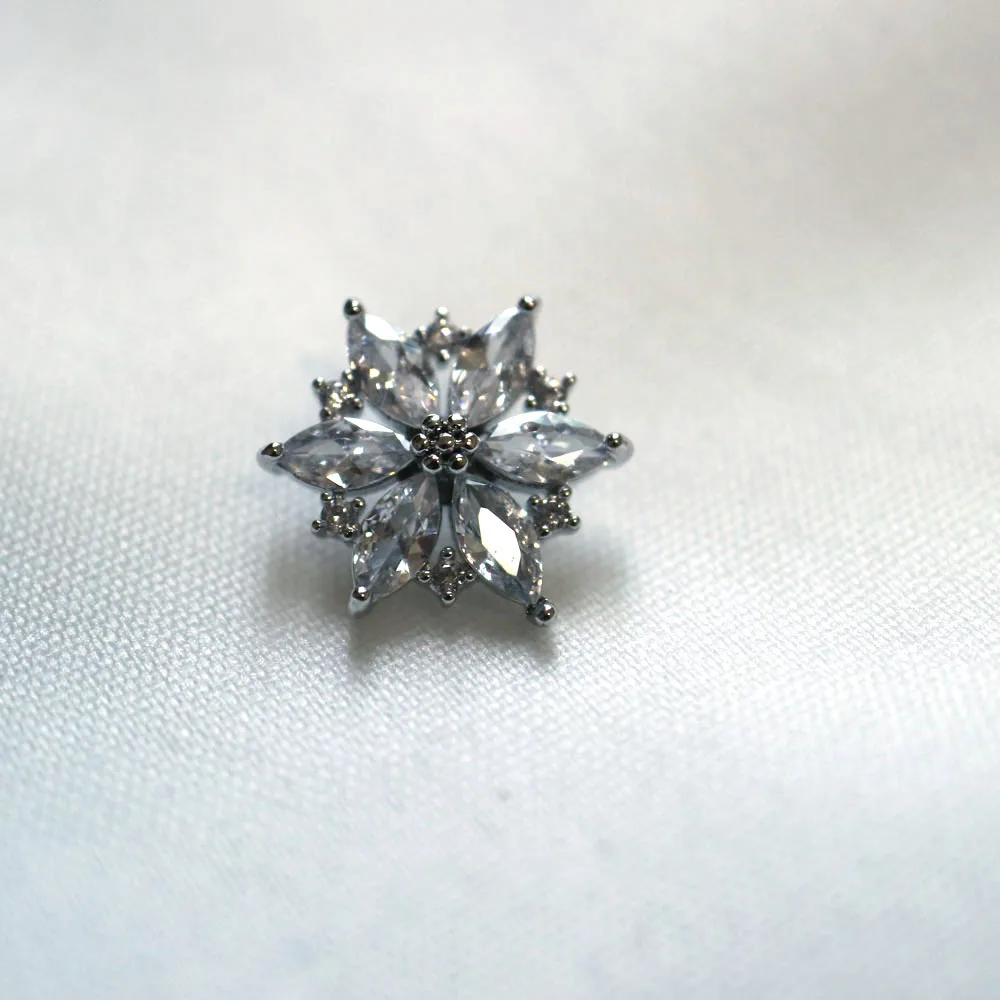 DIY Strass-Kristall-Knöpfe, kleine Zirkonia-Knöpfe für Mäntel, dekorative CZ-Nähknöpfe für Kaschmir-Strickjacken – Detail 6