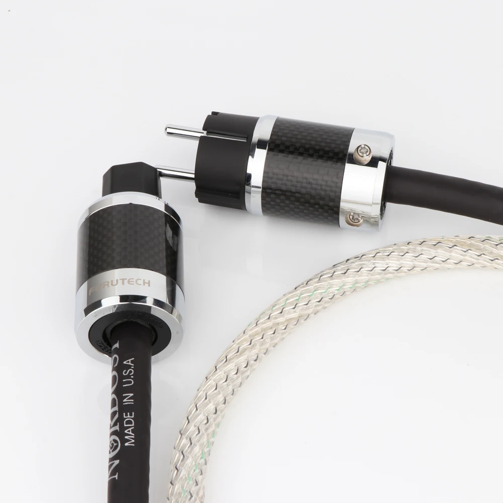 Hi-End Nordost Valhalla Power Line HIFI POWER CABLE 7N OFC Przewód zasilający z wtyczką EU Wzmacniacz Dekoder CD Przewód zasilający