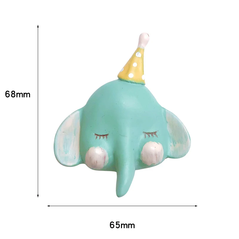 carton dear bear elephant rabbit animal resin 3D fridge magnets refrigerator paste magnetic paste message paste room decoration