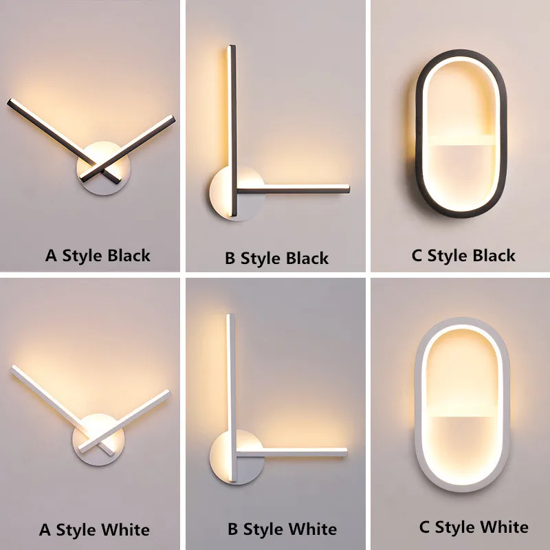 

2020 NEW Wall Light Background LED Wall Lights Bedroom Light Fixture Bedside Wall Lamp AC220V Wall Sconce Indoor Decorations