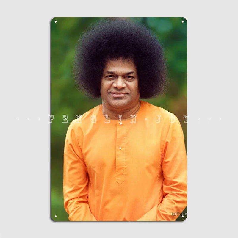 Sathya Sai Baba Standing Sai Baba Metal Sign Club Home Printing Wall Decor Tin Sign Poster