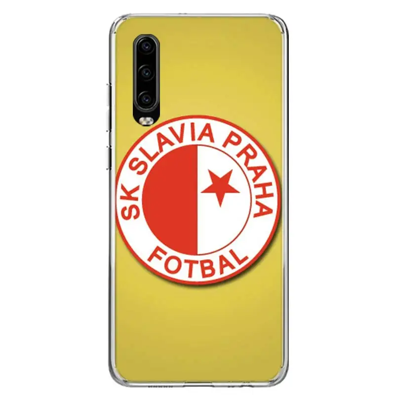 Sk Slavia Praha Czech Republic Phone Case For Huawei Mate 40 Pro 30 20 Lite 10 Huawei P30 Lite P50 Pro P40 P20 P10 Cover Coque F