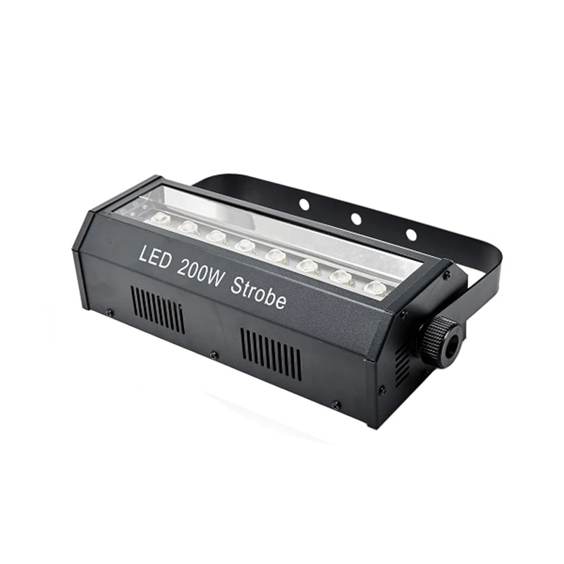 Luces LED estroboscópicas para discoteca, iluminación de escenario con Control automático de sonido, 200W, DMX, Color blanco