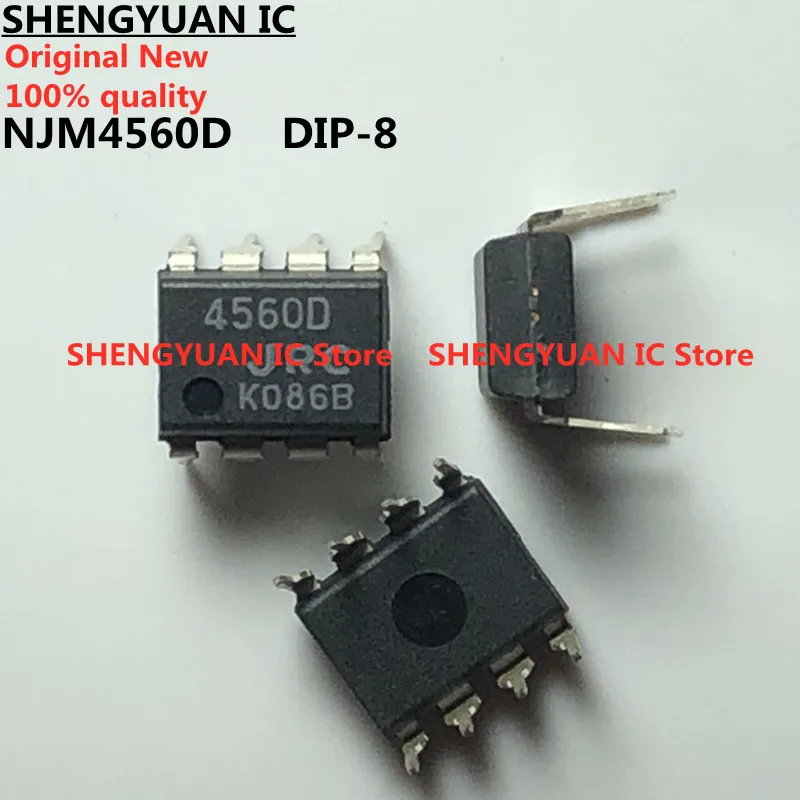 10-20pcs NJM4560D 4560D DIP-8 JRC4560D NJM4560 Inline Audio Dual Op Amp Low Noise Import Chip quality 100% new imported original