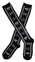 Japanese kawaii girl daily sweet lolita stockings cute printing student gothic lolita knee socks loli cosplay