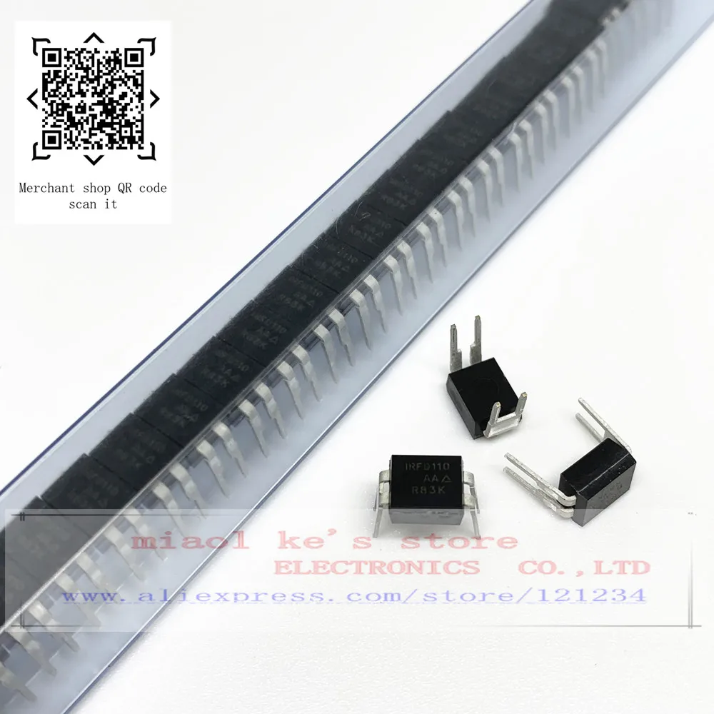 [5pcs-10pcs]100%New original; IRFD110PBF IRFD110  [ MOSFET N-Channel 100V 1A 1.3W DIP4 ] New original high quality spot