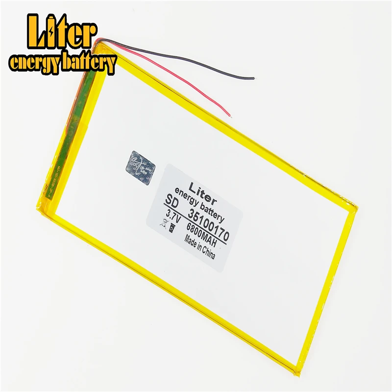 

New original 10 inch tablet polymer lithium battery 3.7 V 6800 mah 35100170 large capacity