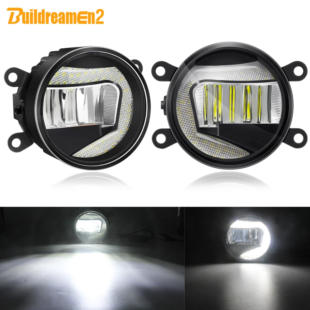 2IN1 Car LED Fog Light + Daytime Running Lamp DRL For Suzuki Grand Vitara Jimny SX4 Swift Splash Ignis Alto XL7 Baleno Hustler