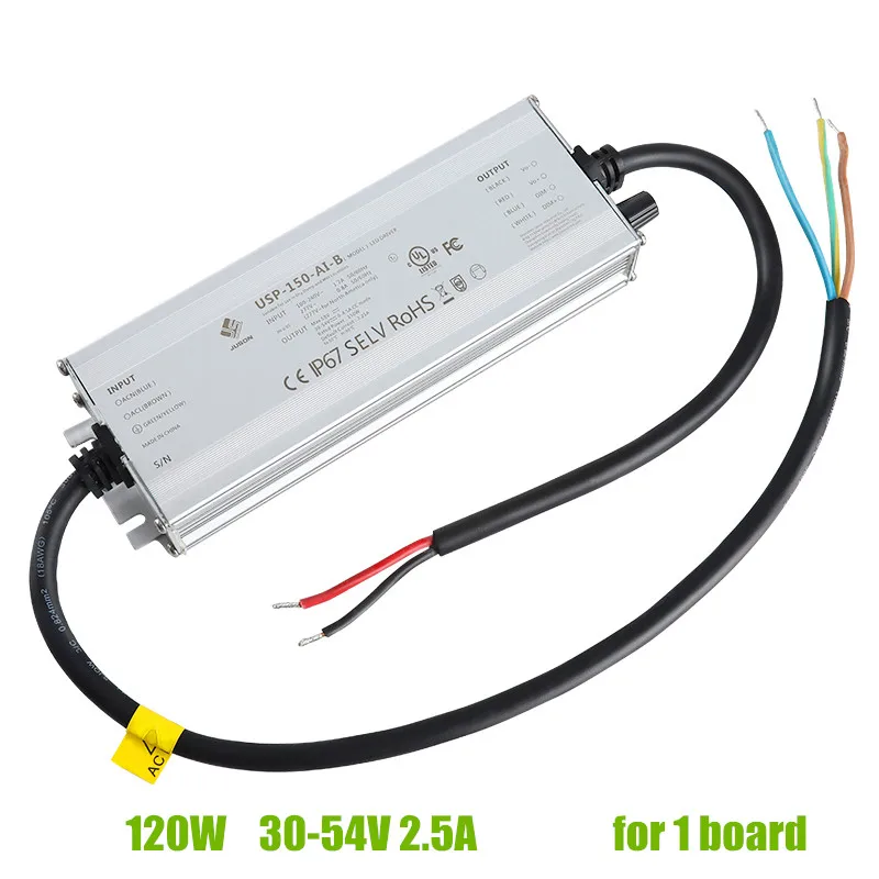 Waterproof Constant Current Dimmable Power supply 120W 240W for Samsung QB288 Board LM281B+ LM301B LM301H with Dimmer Knob