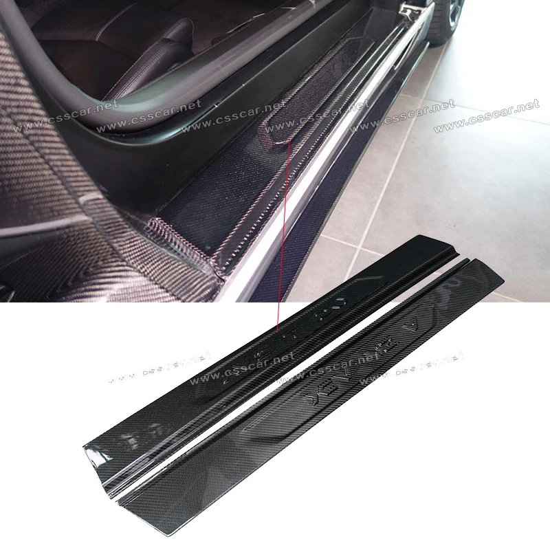 

For Lamborghini Aventador LP700 Interior Door Trim Car Accessories Door Sill Guard Pedal Protector Trim Strip Carbon Fiber