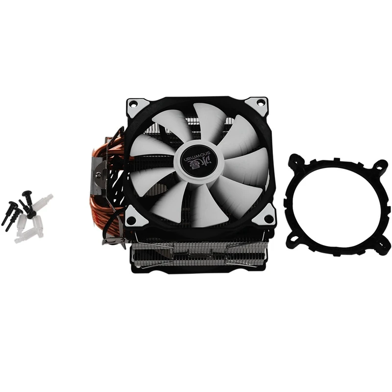 SNOWMAN M-T6 4PIN CPU Cooler Master 6 Heatpipe Double Fans 12cm Cooling Fan LGA775 1151 115X 1366 Support  AMD