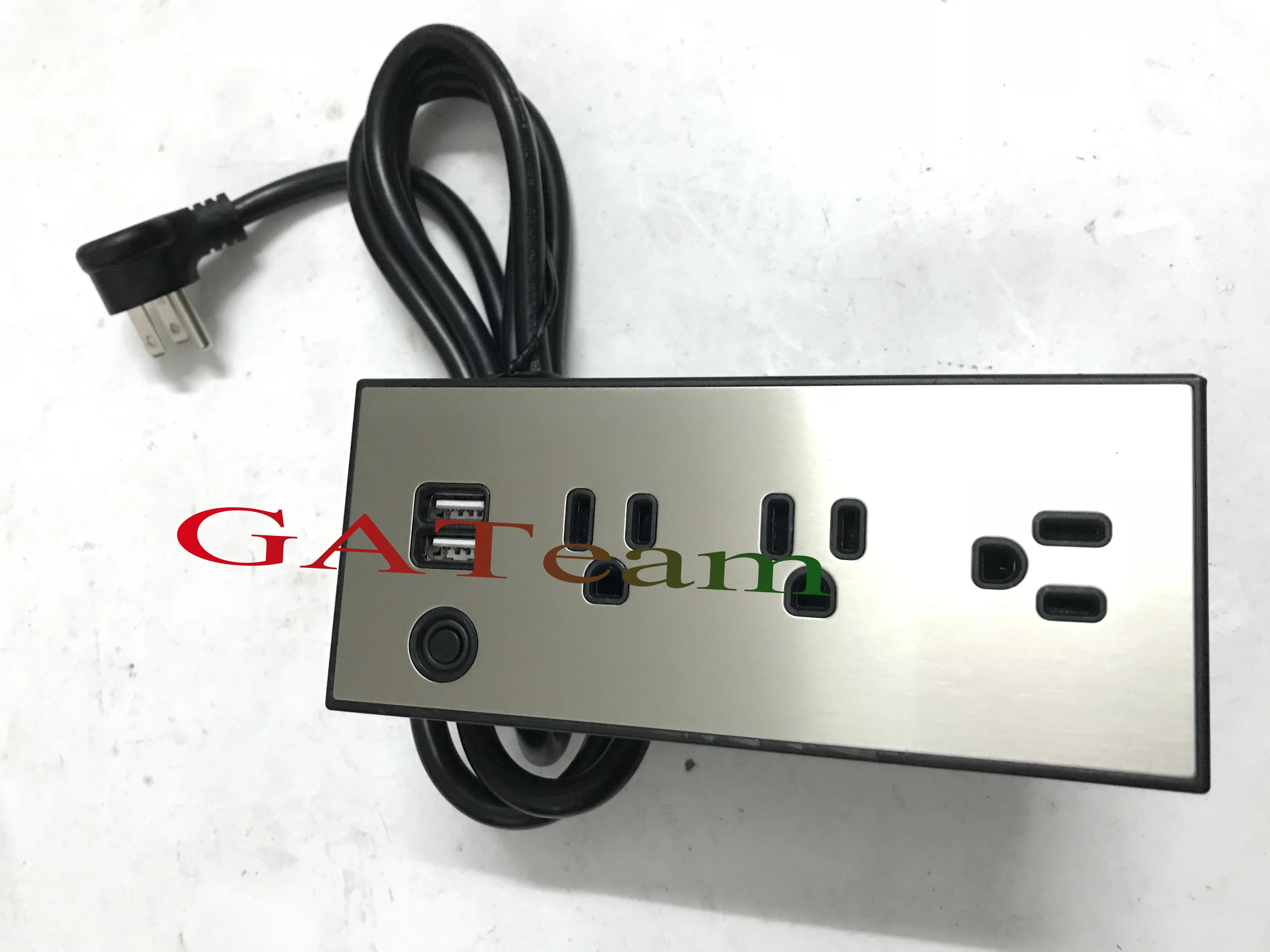 100pcs/lot USA power +2*charging USB+ lightning protection switch ,with No. 14 American standard line,UL certification