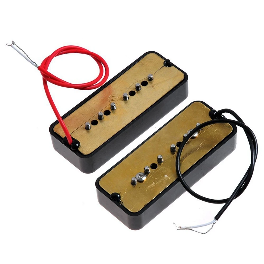 1 set Guitar Pickups P-90 Soapbar Single Coil Pickups Bridge & Neck for EPI LP Electric Guitar