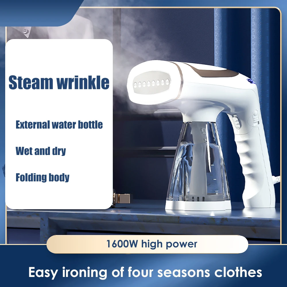 

1600W Handheld Foldable Steam Iron Garment Steamer For Clothes Travel Portable Hanging Flat Ironing Machine Home Appliance