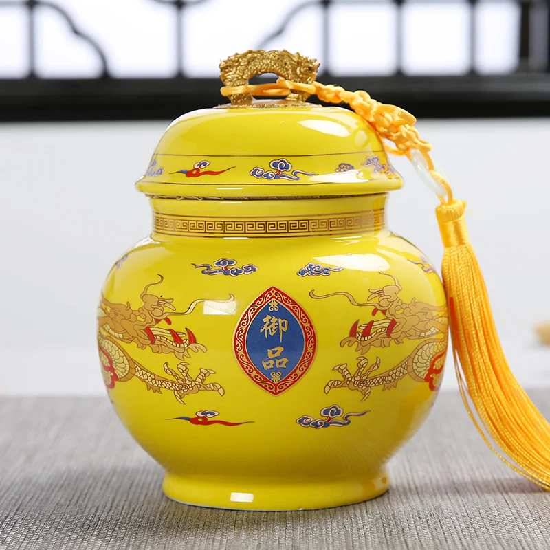 

High Grade Ceramic Jars, Tea Jar, Spice Jar, Home Decor, Porcelain Tea Box, Ceramic Tea Tin, Room Decoration for Home