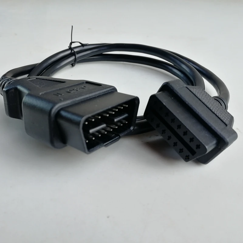 2024 High Quality OBDII OBD 2 16Pin OBD2 16 Pin Male To Female Transfer Car Diagnostic Cable and Connector