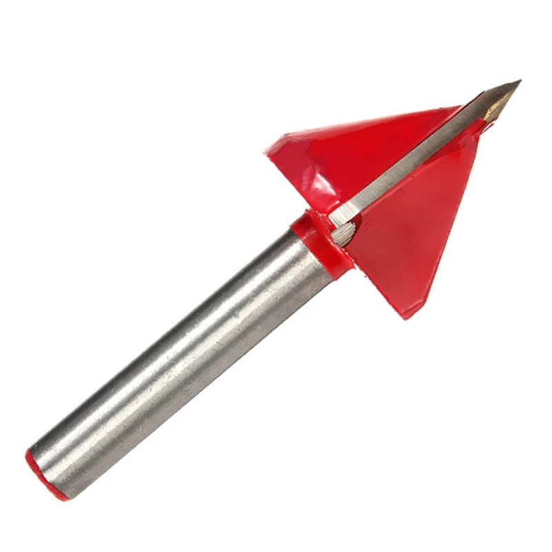 1pc In Acciaio Al Tungsteno Router Bit 60 Gradi Per Incidere di CNC V Groove Bit 6x22mm Gambo Fresa per la Lavorazione Del Legno